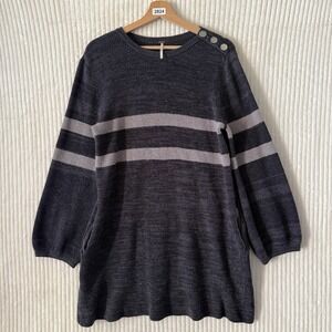 Free People On Your Team Sweater Mini Dress Pockets Size XS